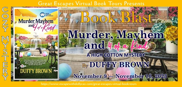 Read more about the article High Cotton Mystery: Murder, Mayhem and 4 of a Kind