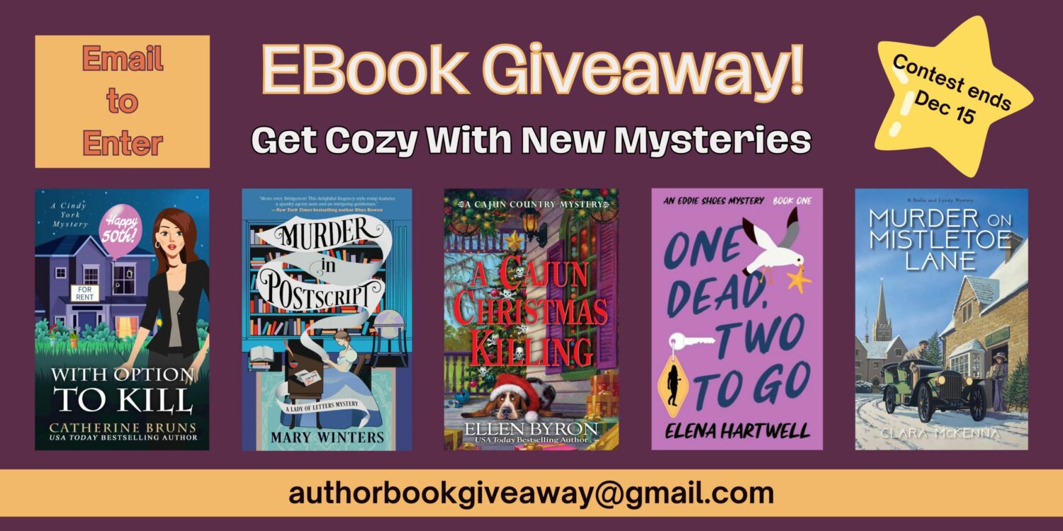 Read more about the article EBook Giveaway: Get Cozy with 5 New Mysteries!